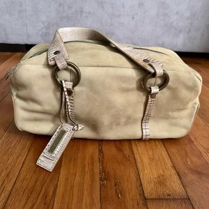 Antonio Melani khaki green w snakeskin super cool shoulder bag